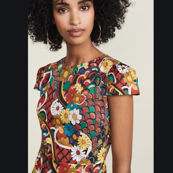 Alice + Olivia Kirby Ruffle Short-Sleeve Dress - Picture 5 of 8